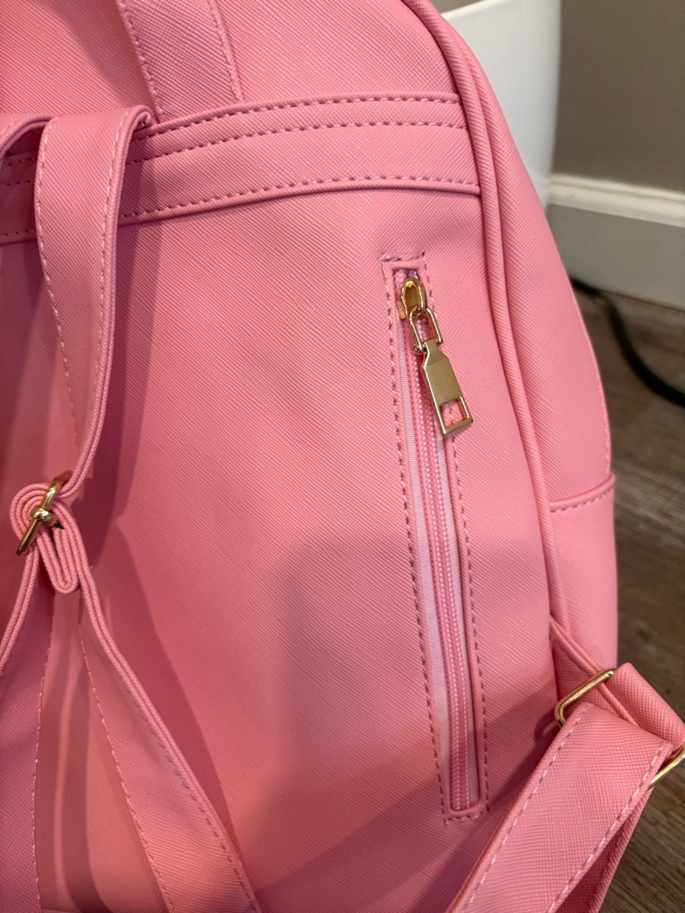 Pink Bow Accent Mini Backpack - Picture 3 of 7